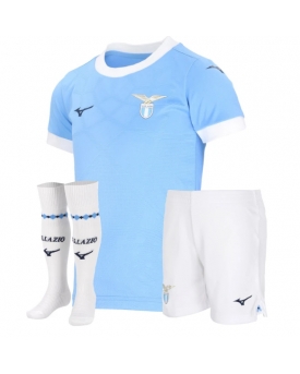 Billige Fotballdrakt Lazio Replika Hjemmedraktsett Barn 2025-26 Kortermet (med bukser)